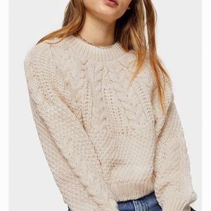 Topshop Cable knit sweater